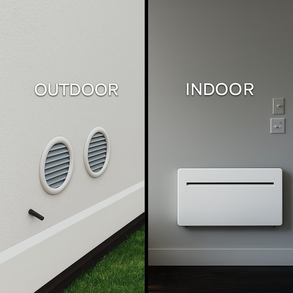 Outdoor vs Indoor - Ventilation system comparison